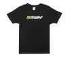 Berühmter Sandwichladen Kurzarm Herren Subway Schwarz 100% Baumwolle T-Shirt Herren T-Shirts Oberteil
