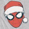 Spider-Man Unisex Adult Santa Hat Heather Christmas T-Shirt