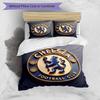 3pcs Duvet Cover Set (1*Duvet Cover + 2*Pillowcase, Without Core),Chelsea F.C Print Bedding Set, Bedroom Decor, All‑Season, Birthday Gift