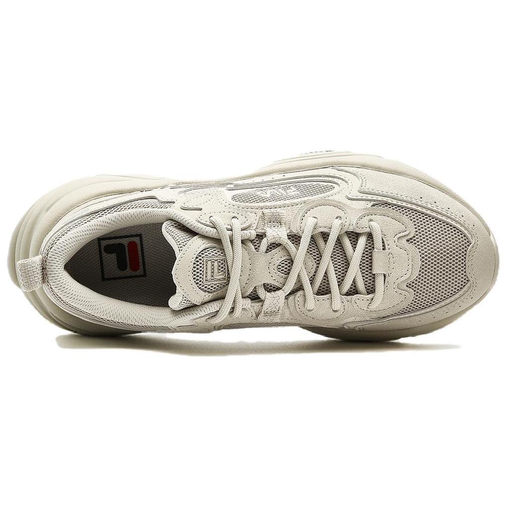 Fila Mars 1S Fabric Synthetic Leather TPU Comfortable Versatile Low-Top Casual Shoes Women Sneaker Oatmeal F12W332117FOM