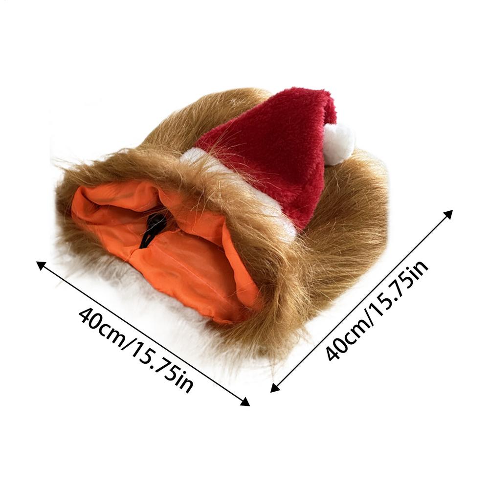 Dog Christmas Hat Dog Christmas Red Hat Pet Costume For Winter Days Night Outside Family Friends Youth Teens Girls Boys Kids