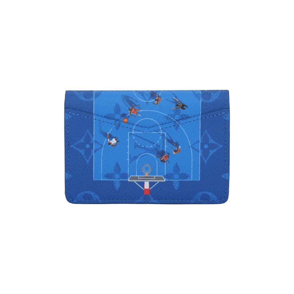 LOUIS VUITTON Pocket Organizer Coated Canvas Card Holder Regular Men's Royal Blue M26798