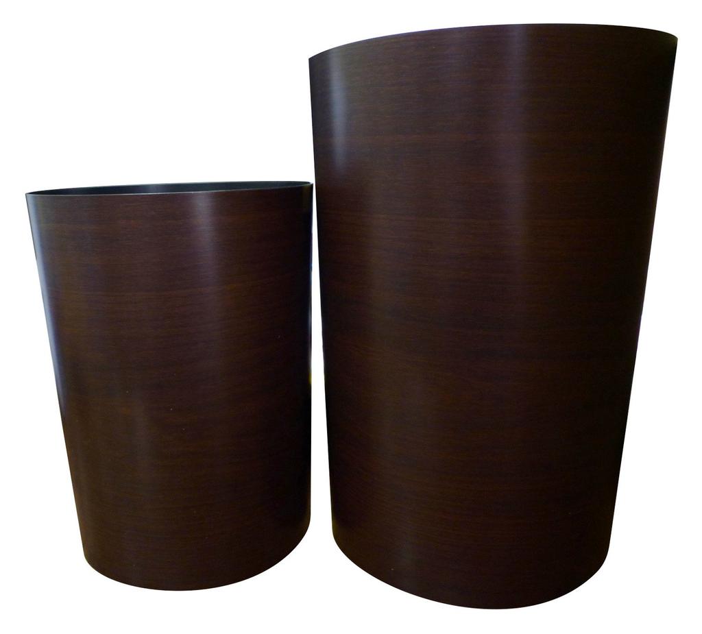 Asbel Lidless Trash Can Room Leclerc Wood Grain Flooring Harmony Brown Simple Design A6235 Bedroom/Living 8.2L