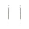 Silver fine flash tassel new thin face temperament ear clips niche design advanced sense mosquito coil disc without ear piercings