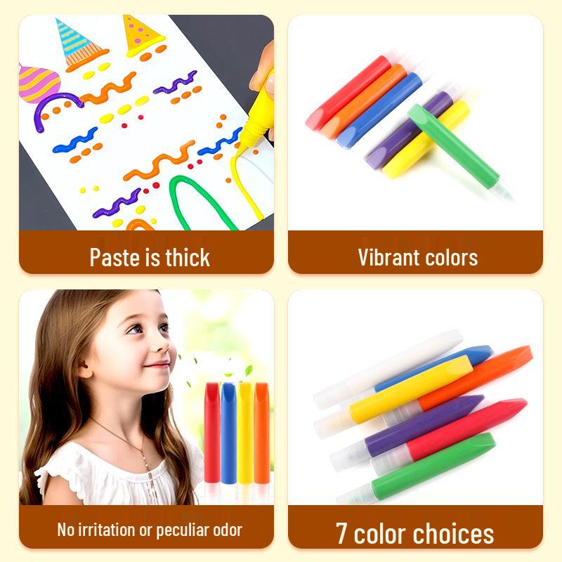Rainbow Scratch Art DIY Bookmark & Postcard Painting Set for Kids