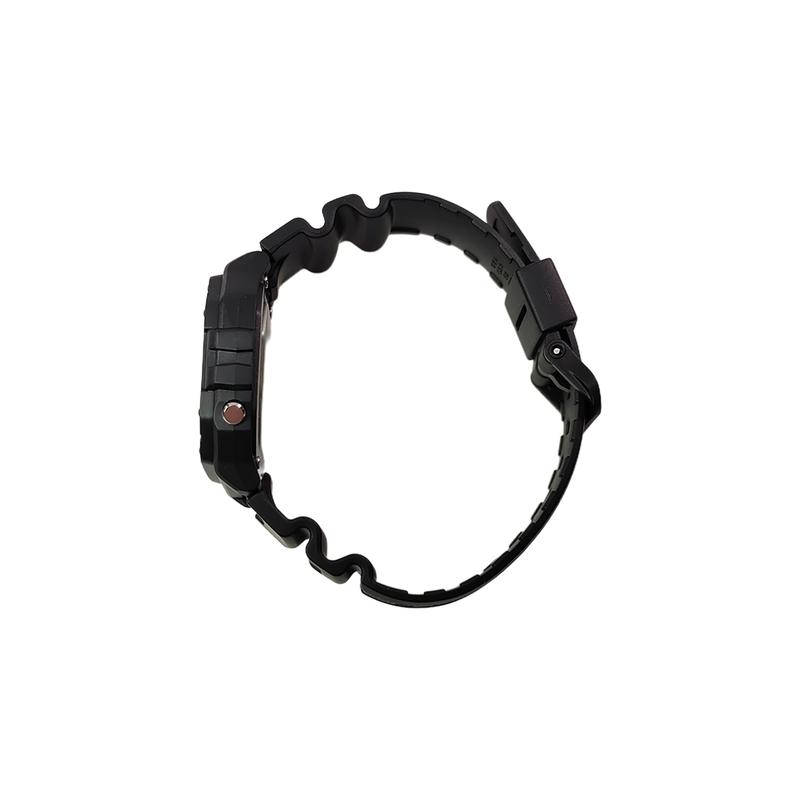 CASIO Customized watch modified series black resin case classic retro small square watch W-218H-1B W-218H-1B-HeiSeBiaoDaiHeiHuangSeBiaoJing