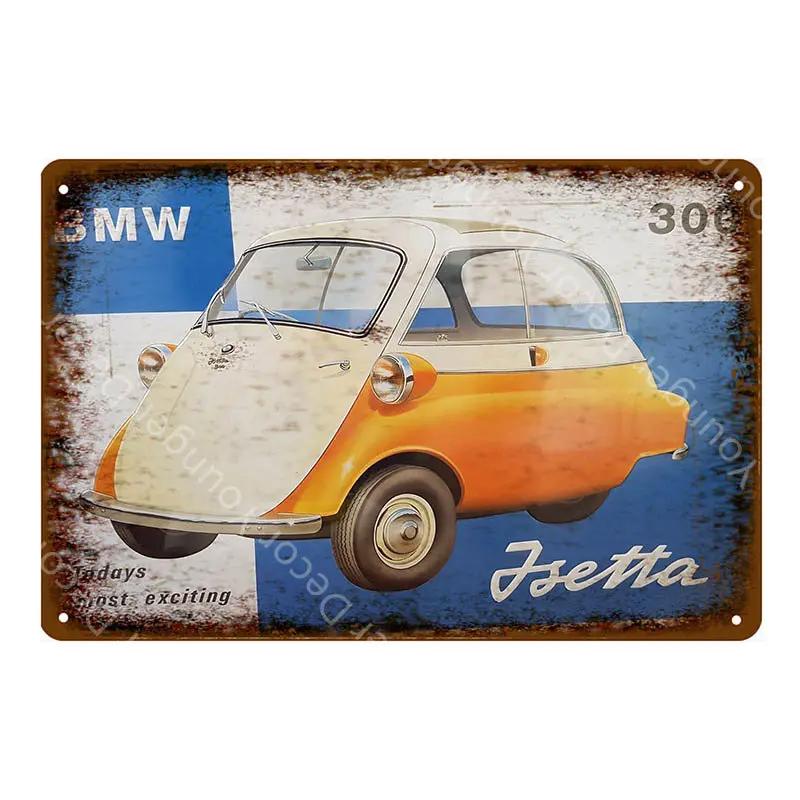 Amerikanischer Oldtimer Truck Vintage Poster Metallschilder Blechplakette Für Pub Bar Club Garage Heimdekor Wandkunst Malerei YJ123