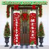 1 Pair Large Size Christmas Door Couplet 180x30CM Merry Christmas Banner Shopping Mall
