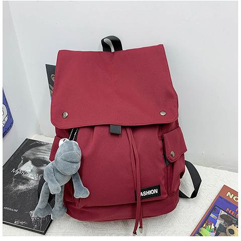 Schoolbag Korean trendy cool multi-functional large-capacity backpack junior high school college student backpack boys locomotive backpack