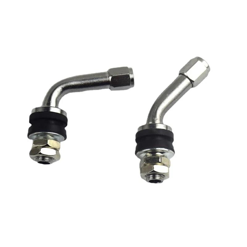 2Pcs 90/45 Degree Angle Car Motorcycle Wheel Tire Vacuum Valve Stems Tyre Extension Bolt Motorbike Accessories Valve Stems 1