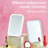 Portable Folding Mirror Lighted Mirror LED 3Colors Modes Mirror Travel USB Dressing Table With Makeup Light Charging