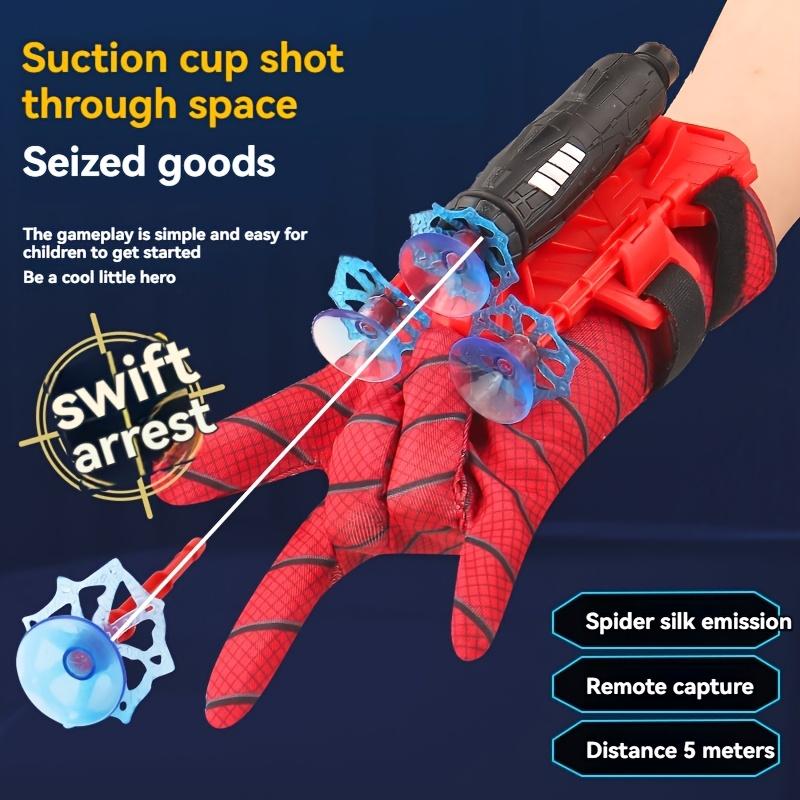 Spider Gloves Man Web Shooter for Kids, Launcher Spider Kids Plastic Cosplay Glove Hero Movie Launcher Wrist Toy Set Funny Decorate Children Funny