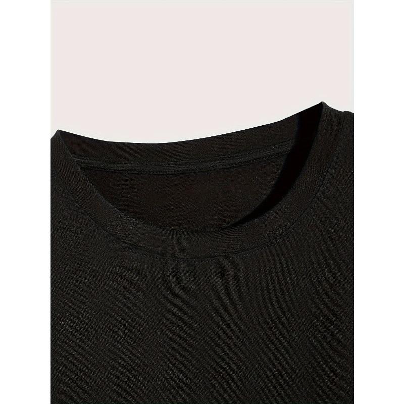 Men'S Patterned Print Undershirt T-Shirt for Summer Short Sleeves, Plus Size