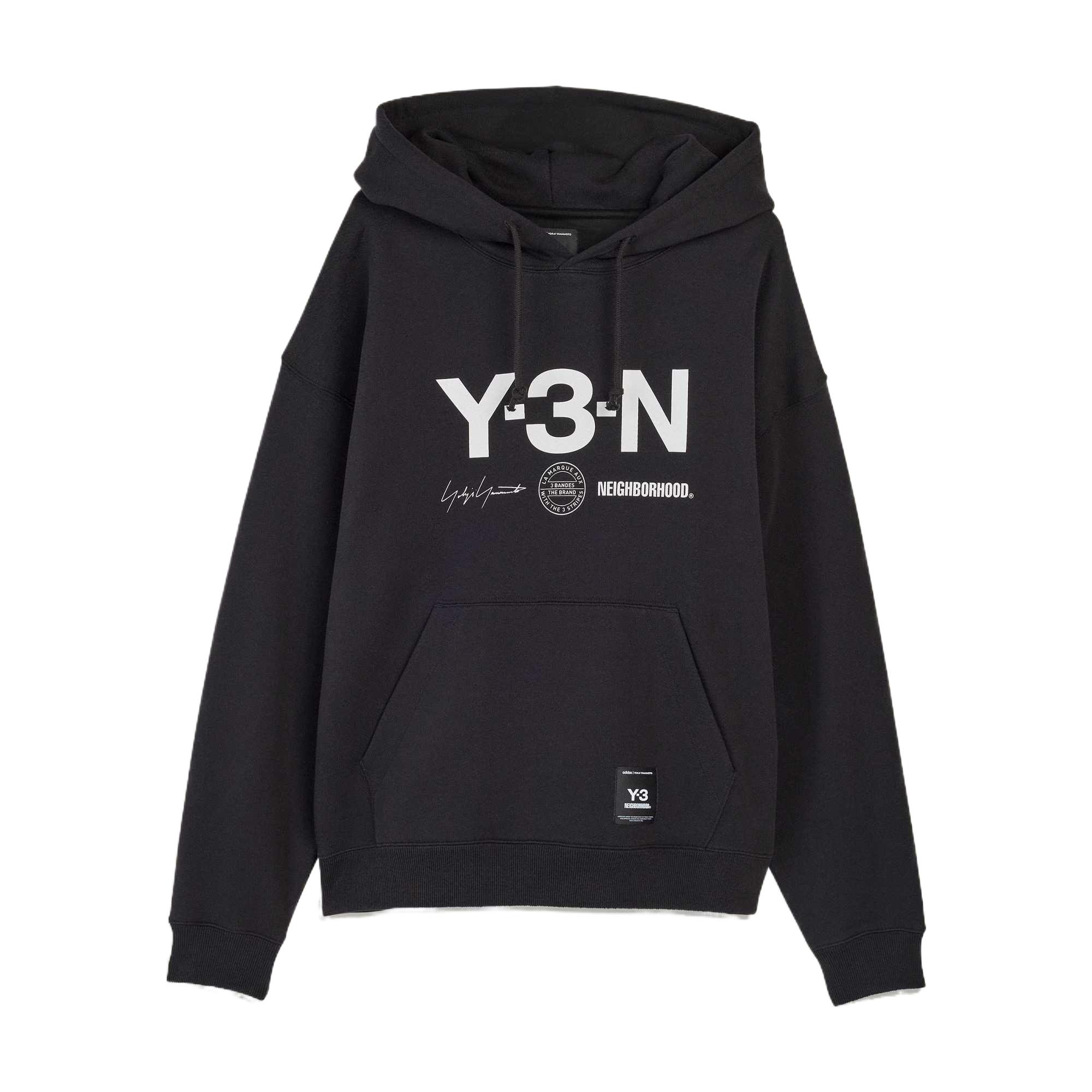 adidas Y-3 NBHD Graphic Hoodie Black Men s JW7004 L