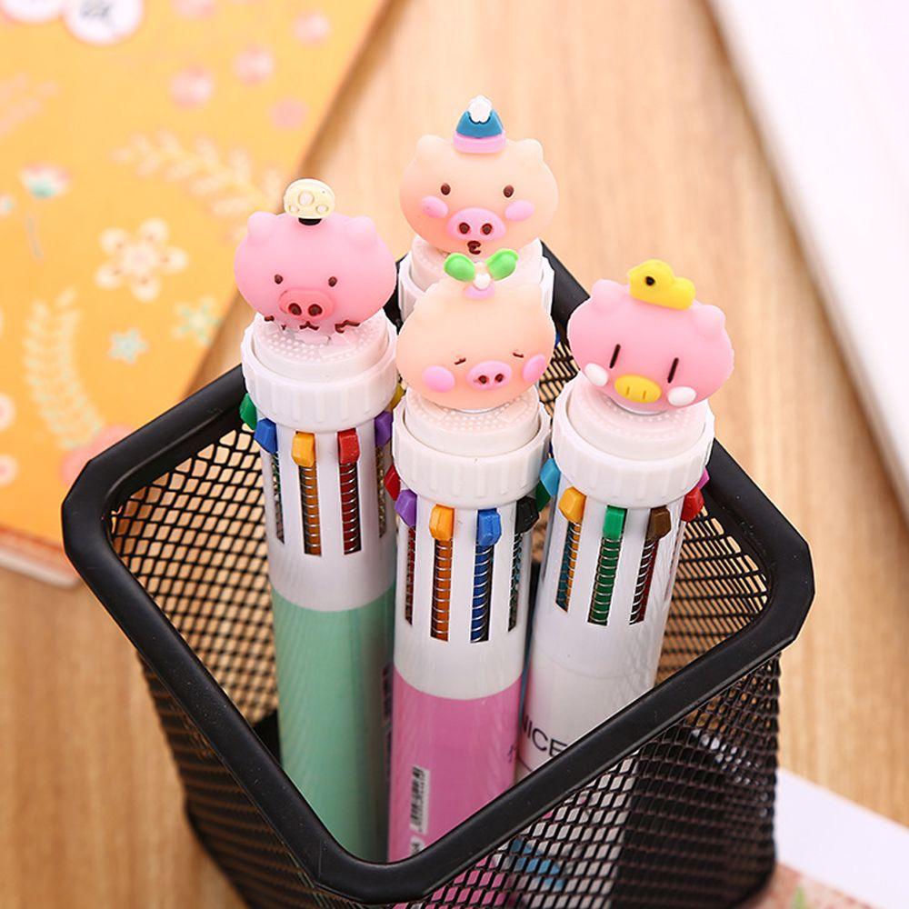 

New Office 10 Colors School Ballpoint Pen Graffiti Stationery