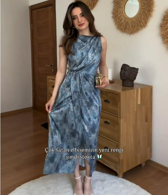 

Элегантное приталенное платье-жилет без рукавов в европейском и американском стиле 2025 года XL павлин голубой