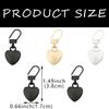 5Pcs Zipper Pull Replacement Detachable Pull Metal Heart Shaped Zipper Universal Zipper for Clothing Jackets Backpack Shoes