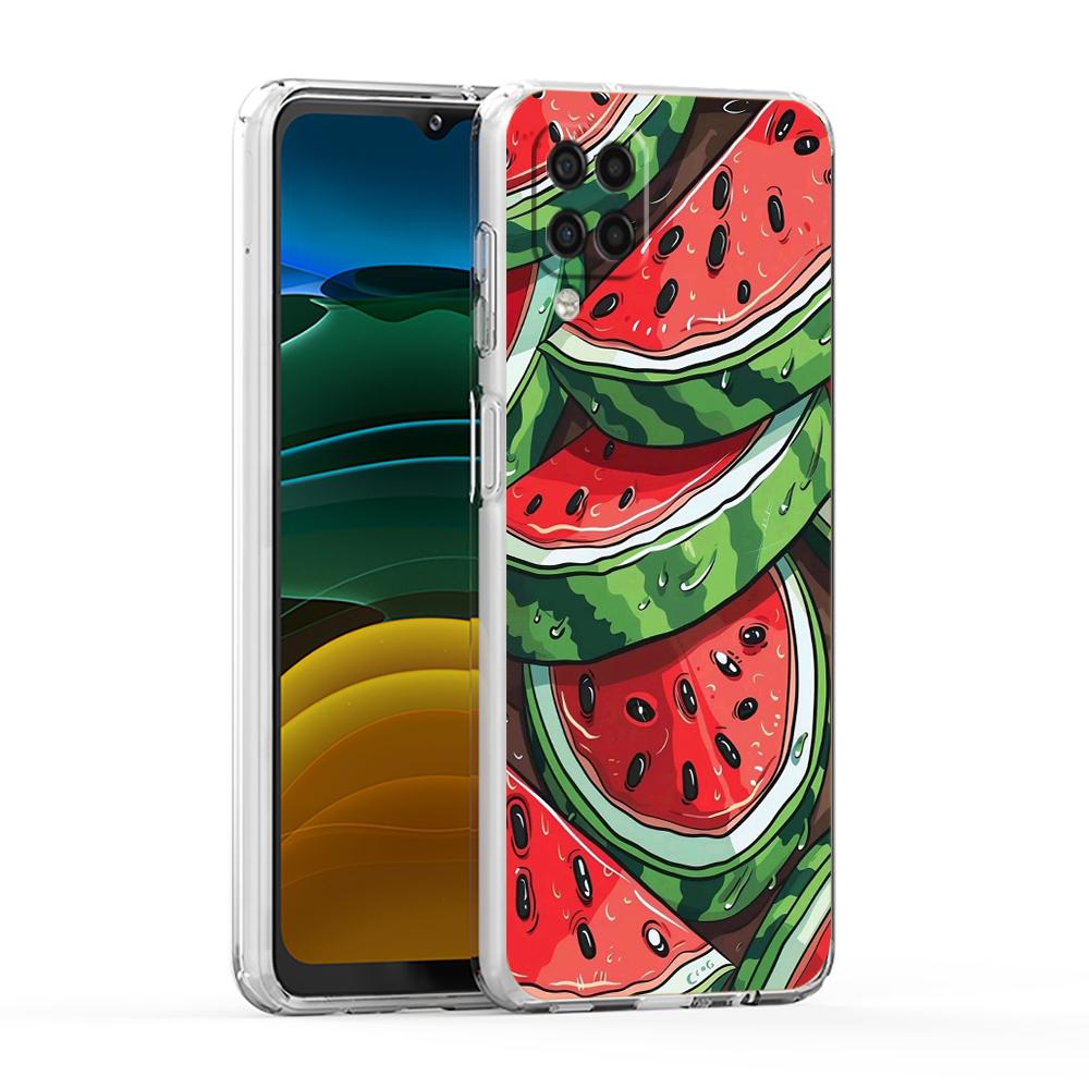 

Soft Cover for Samsung Galaxy A25 A23 A22 A52S A52 A55 A72 A51 A41 A31 A13 A11 Transparent Phone Case Watermelon Fruit Pattern Samsung A21s