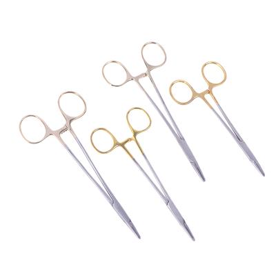 Needle Holder Pliers Mosquito Tweezer Gold Dental Surgical Instrument For Dental Forcep 12.5Cm/14Cm/15Cm/16Cm Oral Instruments