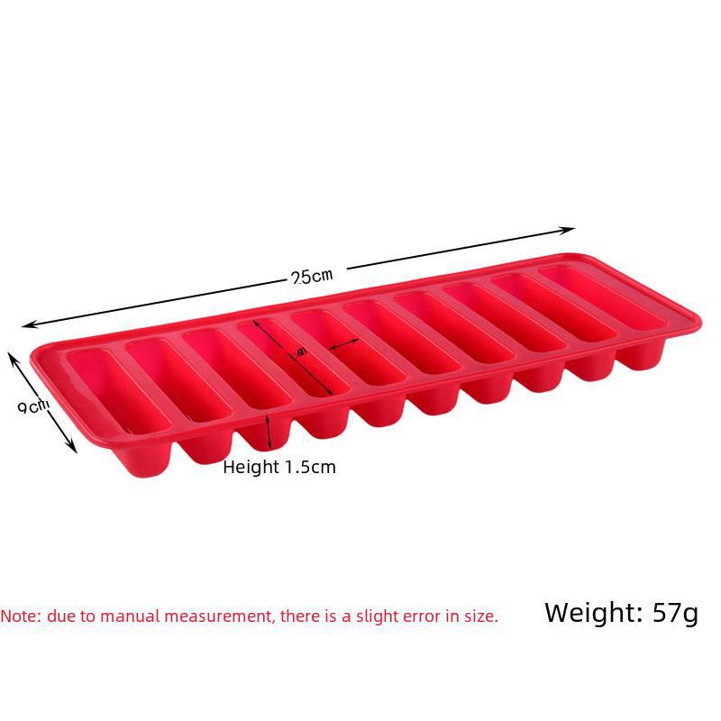 Силіконова форма на 10 отворів для пальчиків, мафінів, печива та форм для льоду