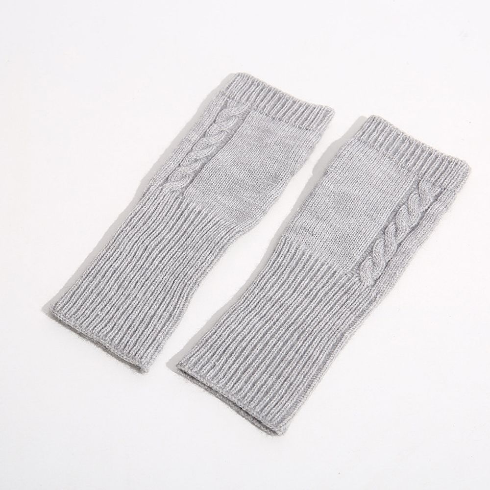 Knitting Wrist Arm Twist Fingerless Gloves Hand Mitten Korean Knitted Gloves Women Arm Warmers