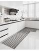 Absorbent Non-slip Striped Floor Mat for Kitchen, Bathroom, and Entryway