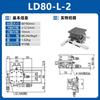 XYZ60-LM LD40/60/80/90/125-RM XYZ Axis 40*40mm 60*60mm Trimming Station Manual Displacement Platform Linear Stage Sliding Table