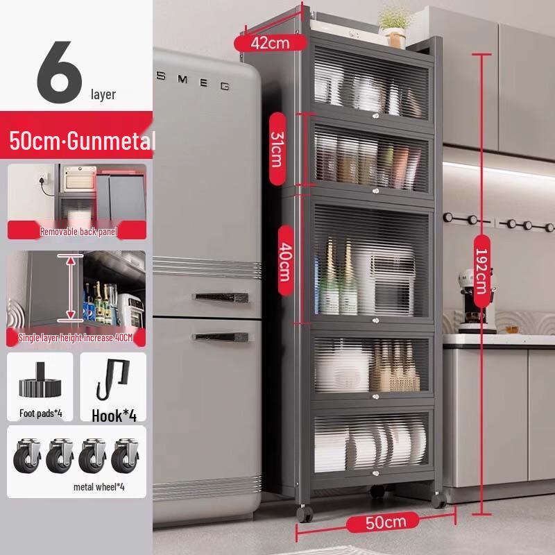 Yunshuang Modern Kitchen Slim Storage Shelf