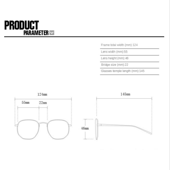 New Women's Triangle Glasses Frame Fashionable Personality Retro Classic Diamond-Embedded Semi-Frame Plain Glasses