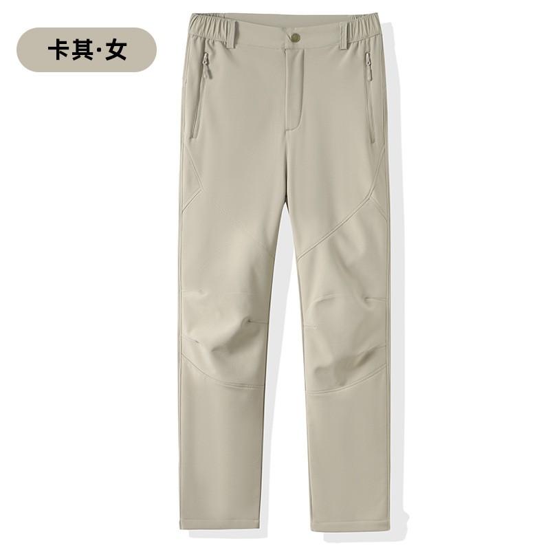 Men Women Winter Hiking Pants Windproof Waterproof Fleece Lined Outdoor Trekking Trousers Camping Climbing
