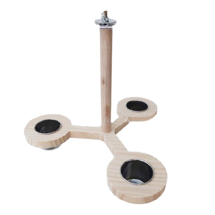 Жердочка для птиц на винте Стенд-кормушка для клетки попугаев Игрушка Жердочка для кормления в клетке попугаев