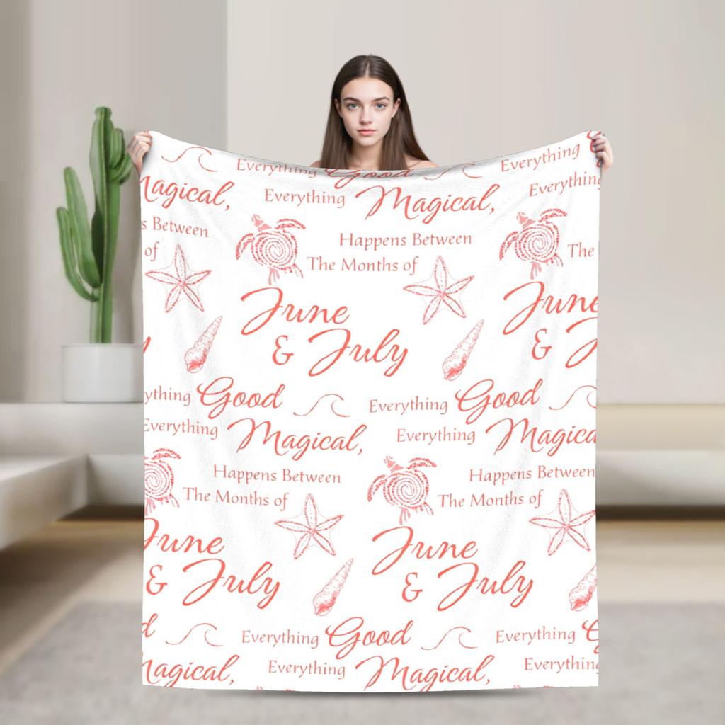 The Summer I Turned Pretty Flannel Throw Blankets Cousins Beach for Bedding Throws Knitted Blanket Travel Warm Portable Quilt