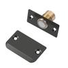 2pcs Magnetic Door Catch Silent Adjustable Latch For Closet Pantry Cabinet Black Stainless Steel Brass Post Quiet Closure