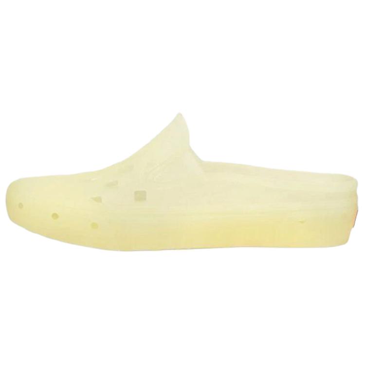 Vans Slip-On Comfortable Simple Lightweight Durable Hole Shoes Unisex Shoes Yellow VN0005V8WHT