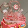 780ML Candy Colored Water Bottle Summer Children's Water Cup Double Cup High Beauty Sports Water Cup Straw Cup Kids Water Cup