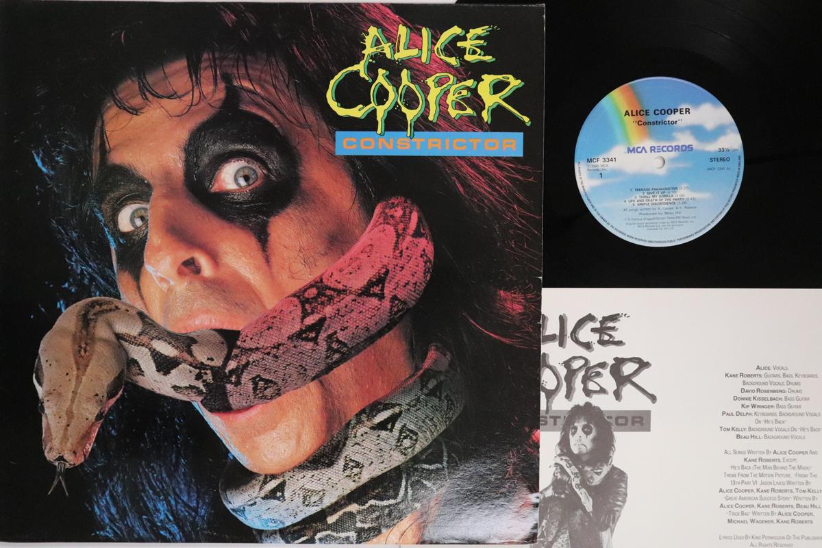 

LP Record ALICE COOPER Constrictor MCF3341 MCA 1986 UK Rock Used