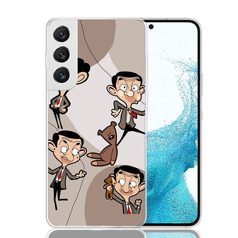 Mr Bean Cartoon Phone Case For Samsung Galaxy S26 Ultra S23 S24 S25 Edge S20 FE S21 S22 Plus Soft Print Shell Cover Fundas Galax