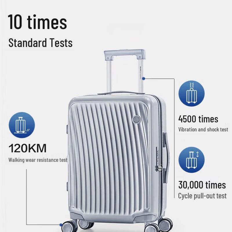 OIWAS Smart Travel Trolley Case with Shock-Absorbing Wheels