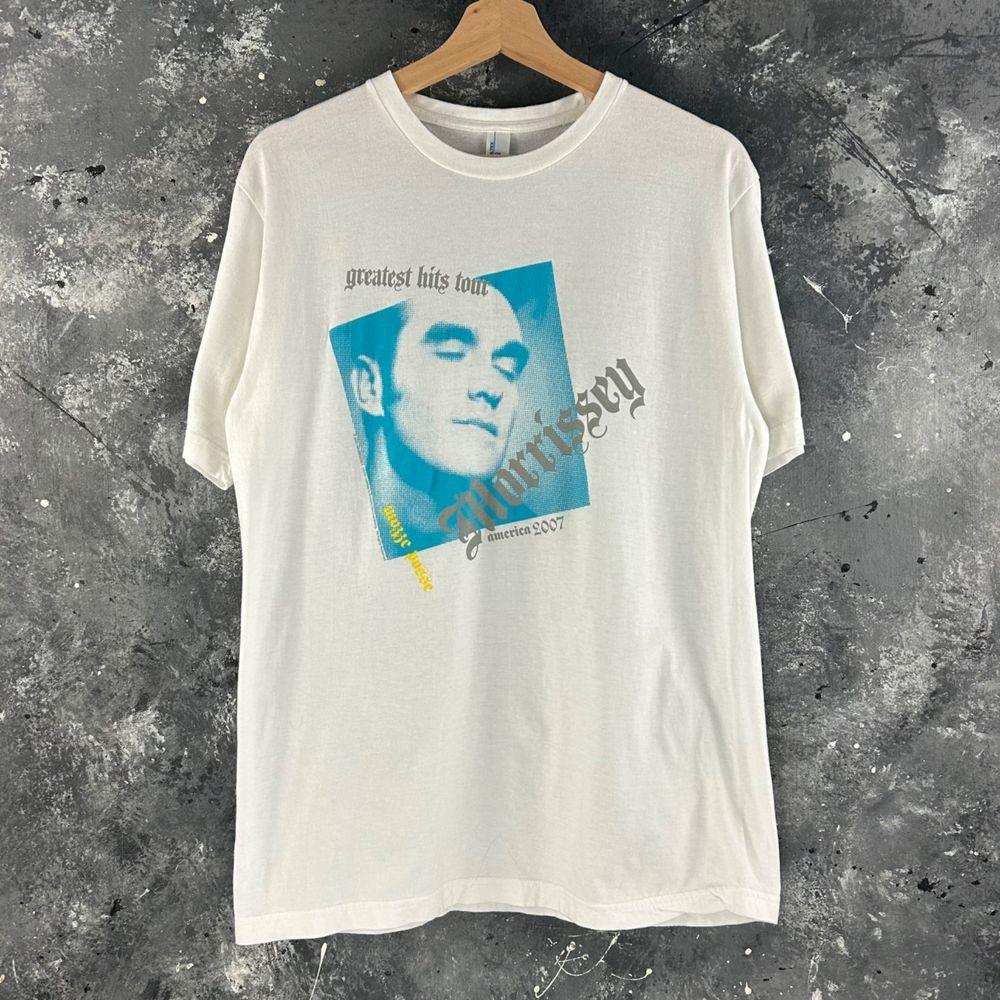 Morrissey Tour Band Classic Style White Short Sleeve Unisex T shirt WA3800 XL