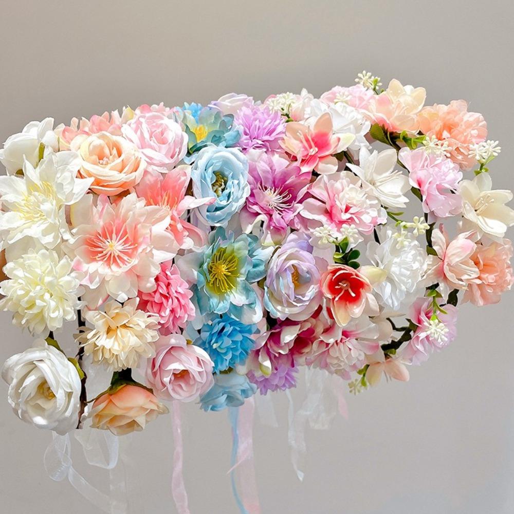 Artificial Flower Fairy Flower Crown Bride Wedding Wedding Headband Fascinating Flower Headbands