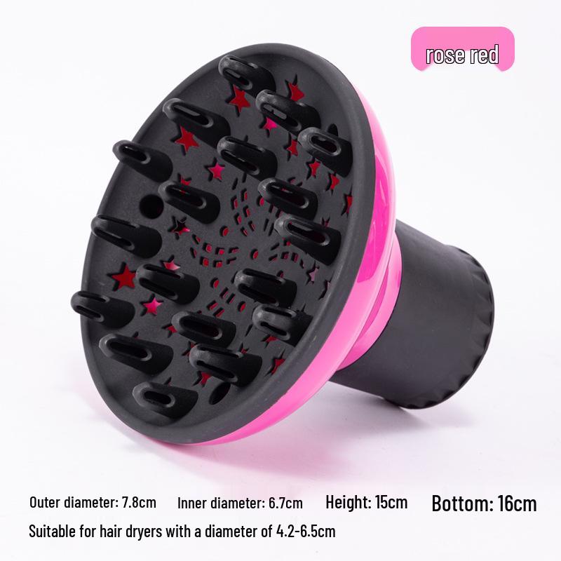 High-Temperature Resistant Silicone Telescopic Wind Cover for Curly Hair - Universal Folding Styler Hair Dryer.