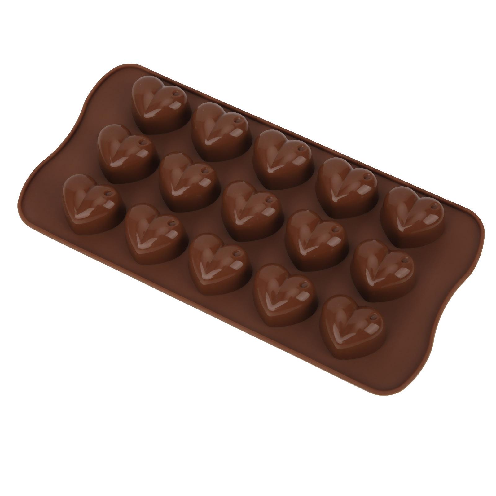 Silicone Chocolate Mold 15 Holes Heart Shape   Chocolate Making Mold Baking Utensils