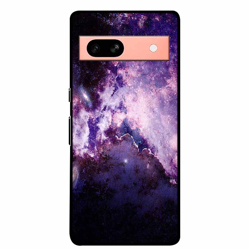 Per Google Pixel 7a 5G Custodia 6.1" Cover Fiori Bordo Nero Silicone TPU Morbida Cover Posteriore Per Google Pixel7a 2023 Custodia Telefono Fundas