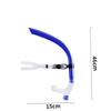 Long Distance Swim Training Front Mounted Snorkel Durable Diving Breathing Tube for Adult Water Activity