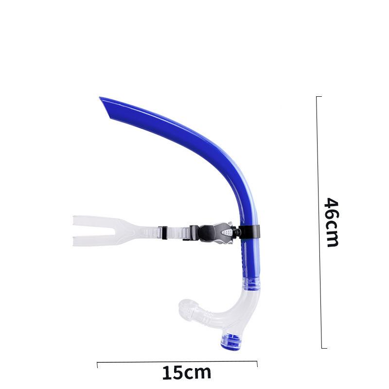 Long Distance Swim Training Front Mounted Snorkel Durable Diving Breathing Tube for Adult Water Activity