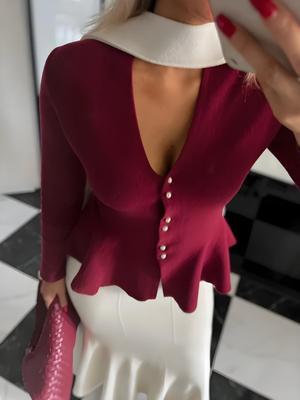 Frühlings-Strickpullover Cardigan für Damen Rüschen V-Ausschnitt Elegant Langarm Einfarbig Dünn Gestrickt Oberteil Damen Lässiger Cardigan Mäntel Oberteile T-Shirt