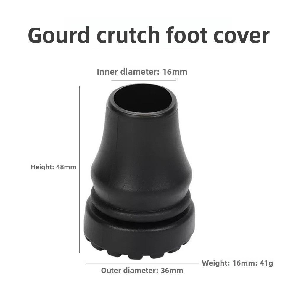 

Non-Slip Rubber Cane Tips 16-22mm Walking Stick Tips Anti Slip Rubber Pads Climbing Hiking 4pcs-16mm чёрный