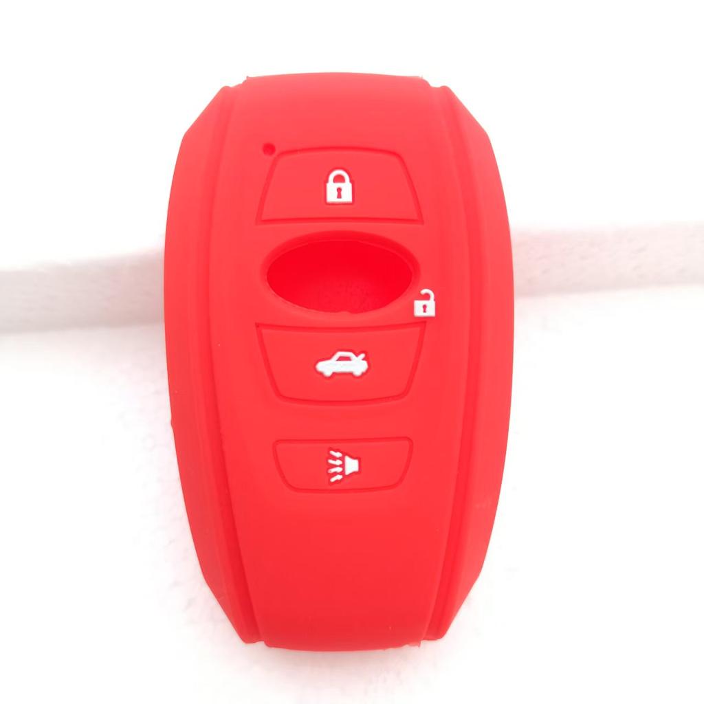 Silicon Skin Jacket Holder Key For Subaru Crosstrek Impreza Wrx Sti Brz Legacy Outback Remote Case Silicone Car Key Cover 4B