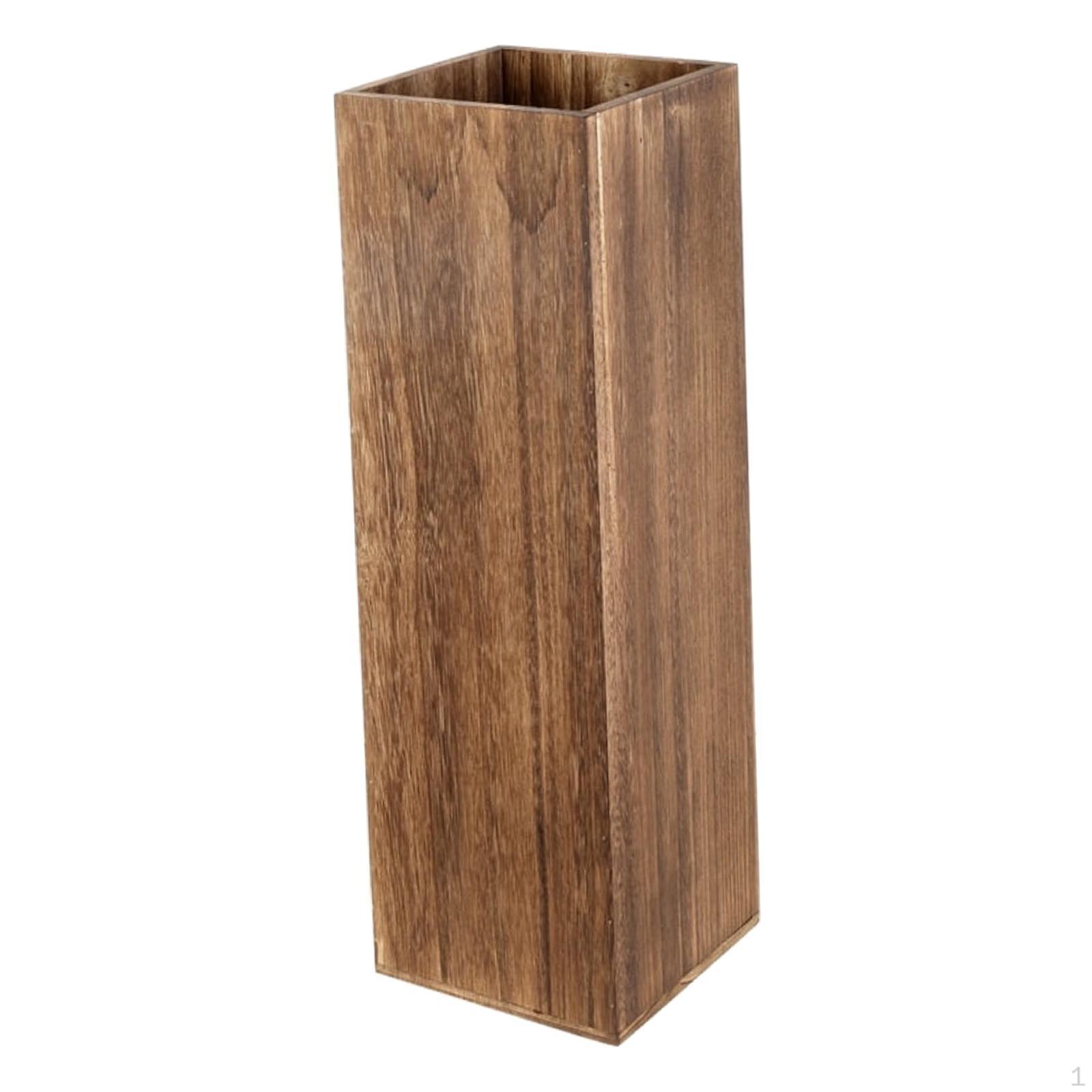 

Wooden Umbrella Holder Barrel Retro Standing Organizer Bucket Rack for Office