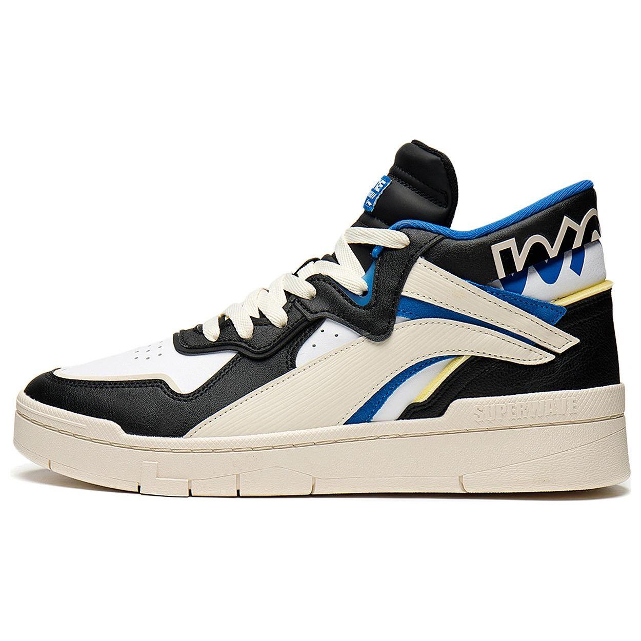 

Новые LiNing Wave Mid Prm Противоскользящие и износостойкие Легкие Мид Топ Кеды для Скейтборда Черно-синие AGCS151-2 41